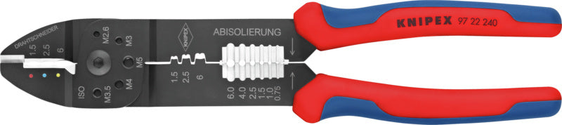 Krimpovací nástroj 0,5–6 mm² na izolované a neizolované otevřené zástrčky