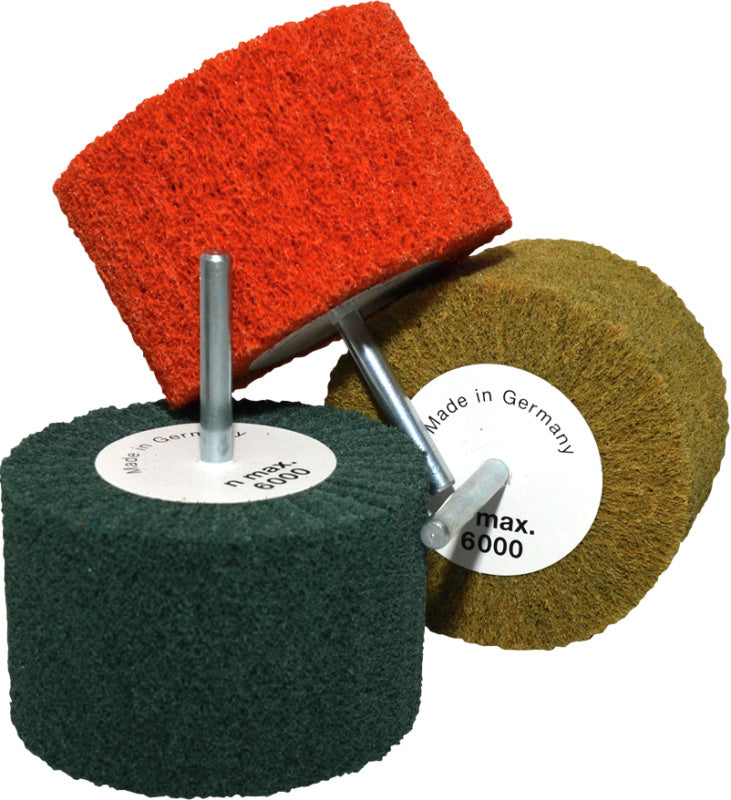 Dokončovací kotouč z netkaného brusného materiálu, syntetický korund, sada, 3 kusy