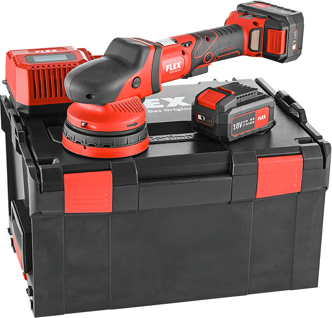 Akumulátorová excentrická leštička XCE 125 18.0-EC/5.0, sada