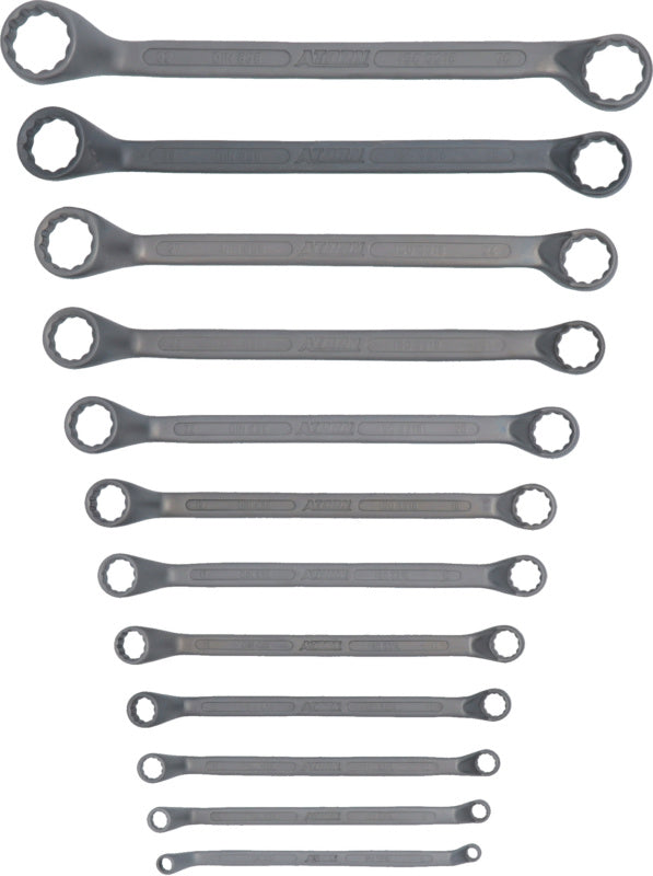 Sady oboustranných očkových klíčů, 8 nebo 12 ks (DIN 838) se speciálním povrchem