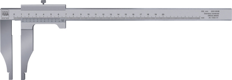 Dílenská posuvná měřítka, noniová stupnice, bez měřicích hrotů