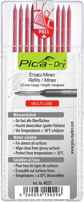 Sada náhradních červených tuh