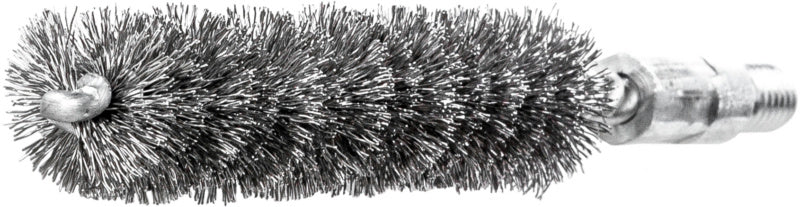 Kartáče na potrubí s vnějším závitem M 6, lemování z ocelového drátu