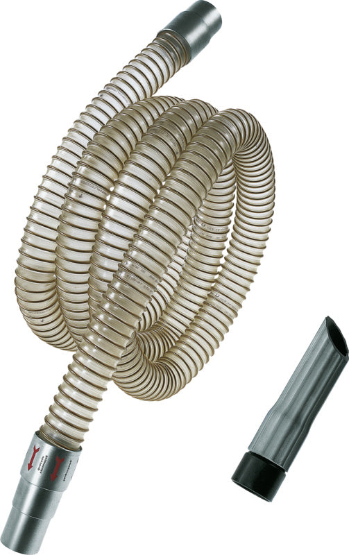 Sada na vysávání třísek: 1 sací hadice (prům. 50 mm, 4 m), 1 pryžová diagonální hubice (260 mm)