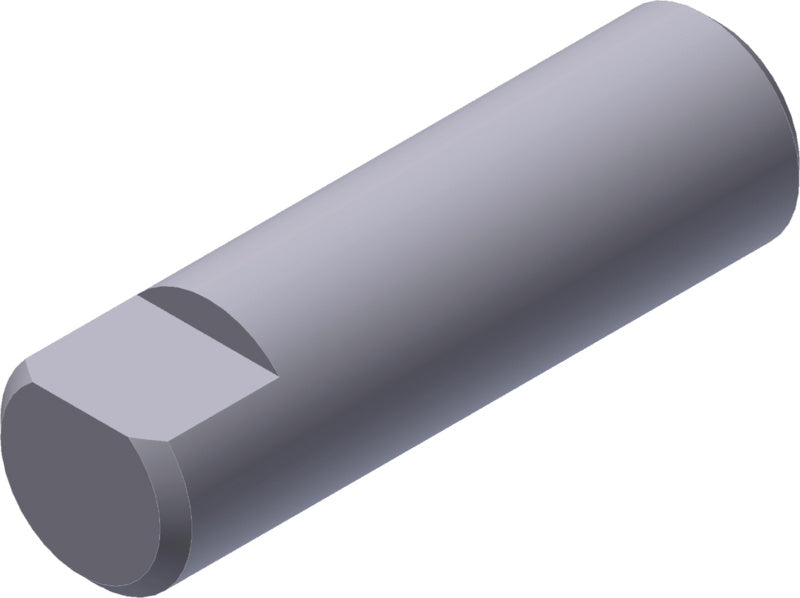 Čep válce pro rýhovací lis s plochým čelem