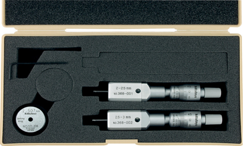 sada 3bodových vnitřních mikrometrů