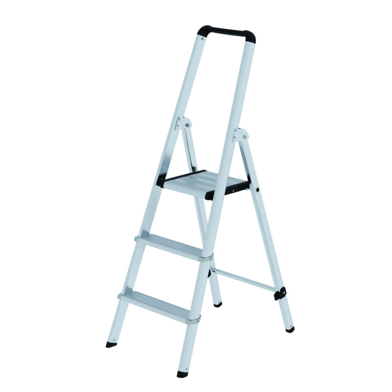 Hliníkové žebříky se schůdky, s plošinou