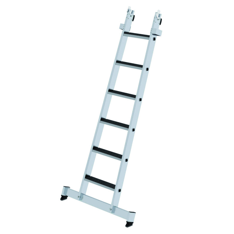 Hliníkový žebřík na mytí oken se stupni, spodní část, naklapávací schůdek R13