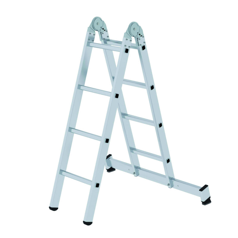Hliníkové skládací žebříky s příčkami, 2 ks