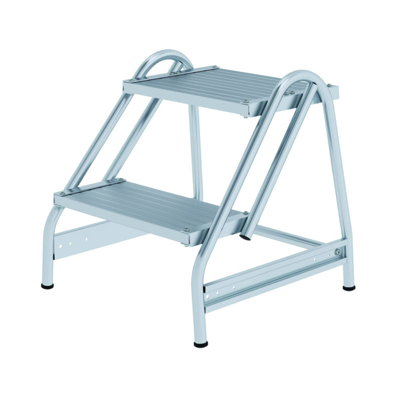 Hliníková pracovní plošina, mřížkové stupně