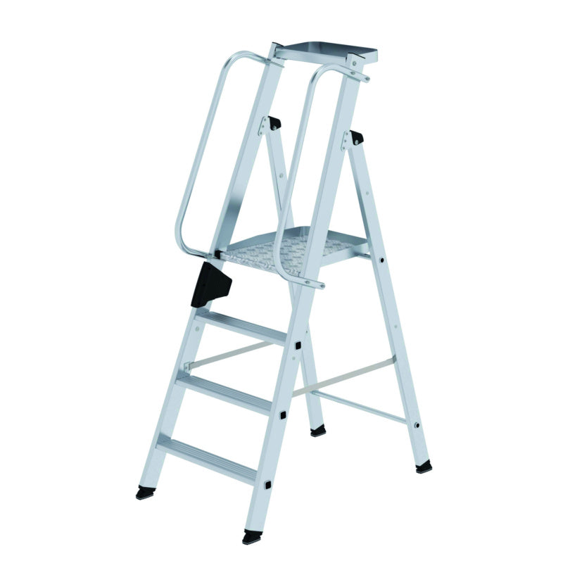 Hliníkový plošinový žebřík se zásobníkem