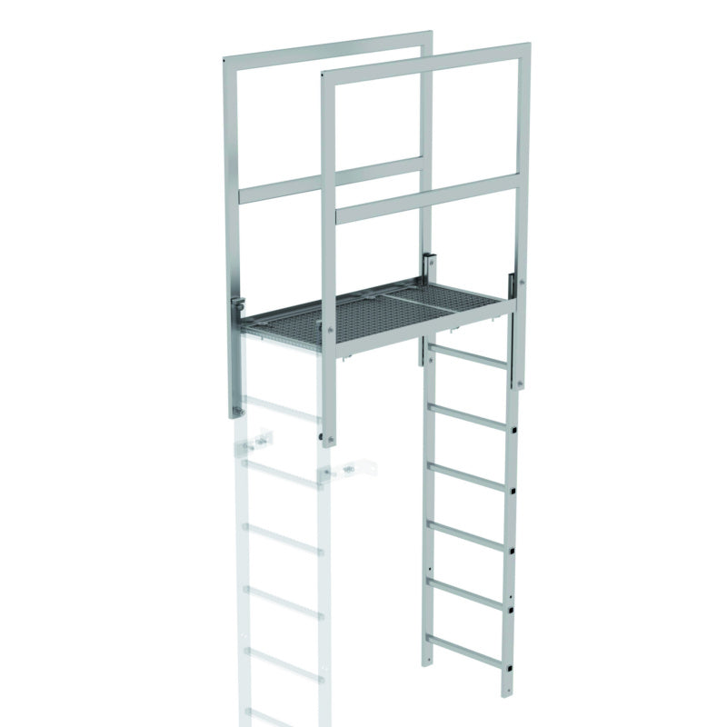 Parapetní přechodové žebříky z nerezové oceli