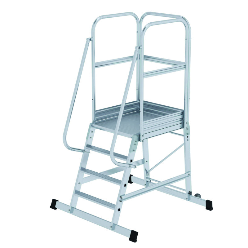 Hliníkový plošinový žebřík s kolečky, stabilizátor