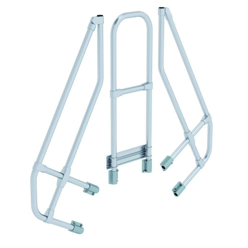 Přechodové žebříky, 60°, druhé zábradlí