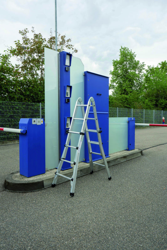 Hliníkový výsuvný žebřík, 4 ks, bez stabilizátoru