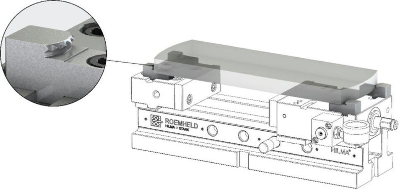 Nástavec na výměnné upínací vložky