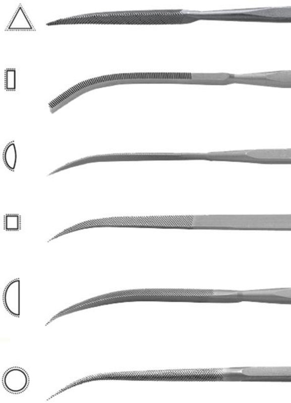 Sady přesných rýhovacích pilníků