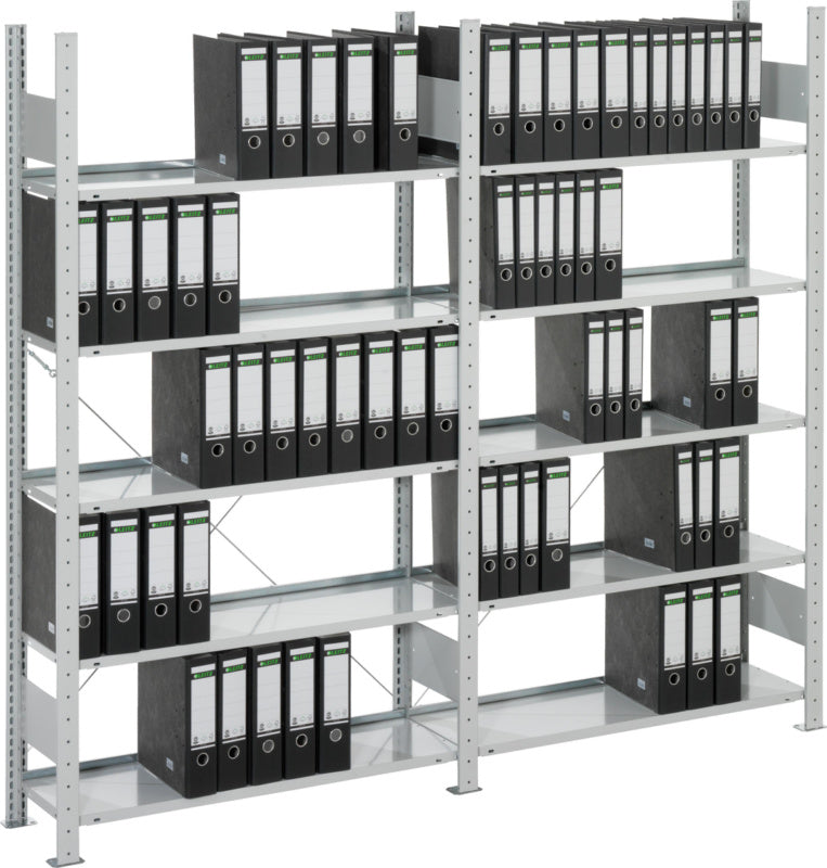 Jednostranný bezšroubový kancelářský regál META COMPACT