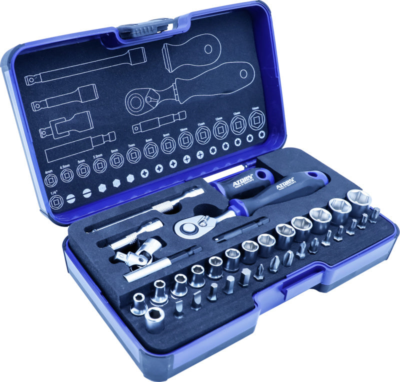 Nástrčný klíč, sada 36 ks