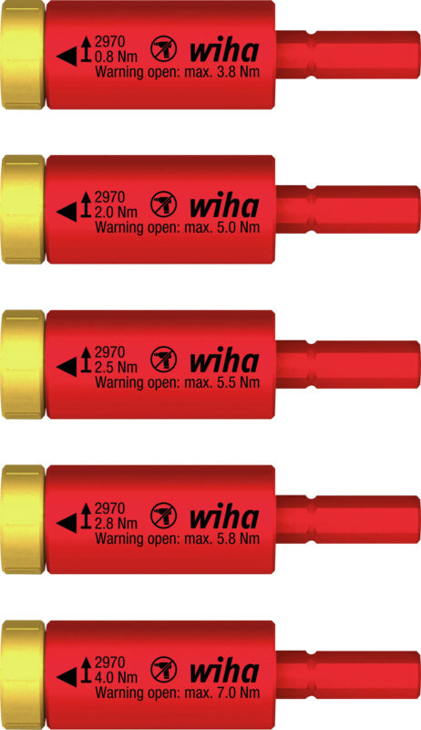 Momentový adaptér VDE easyTorque, elektrický, sada 5 ks