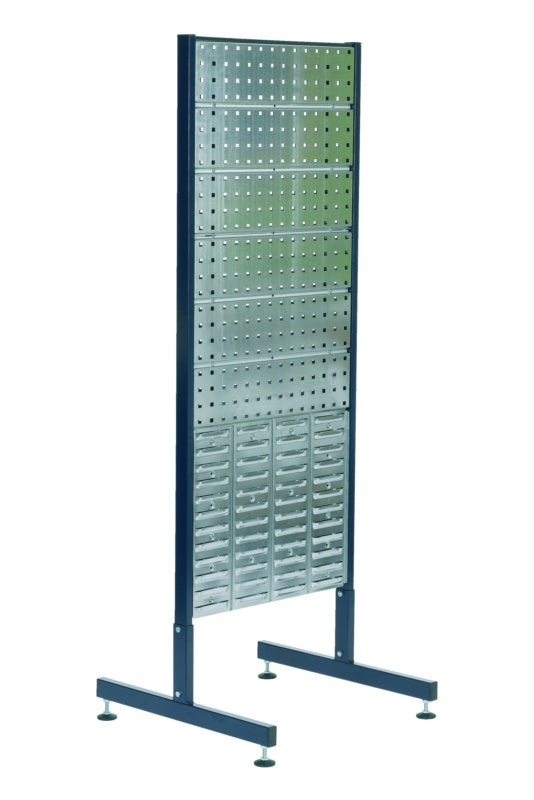 Děrované a štěrbinové panelové stěny s dvojitým regálem