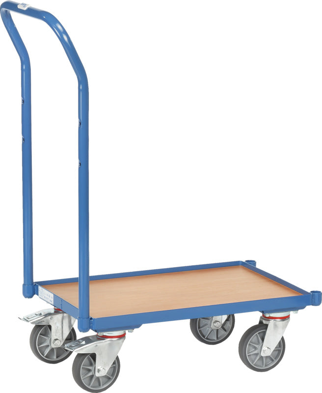 Euro plošina s tlačnou rukojetí a dřevěnou deskou