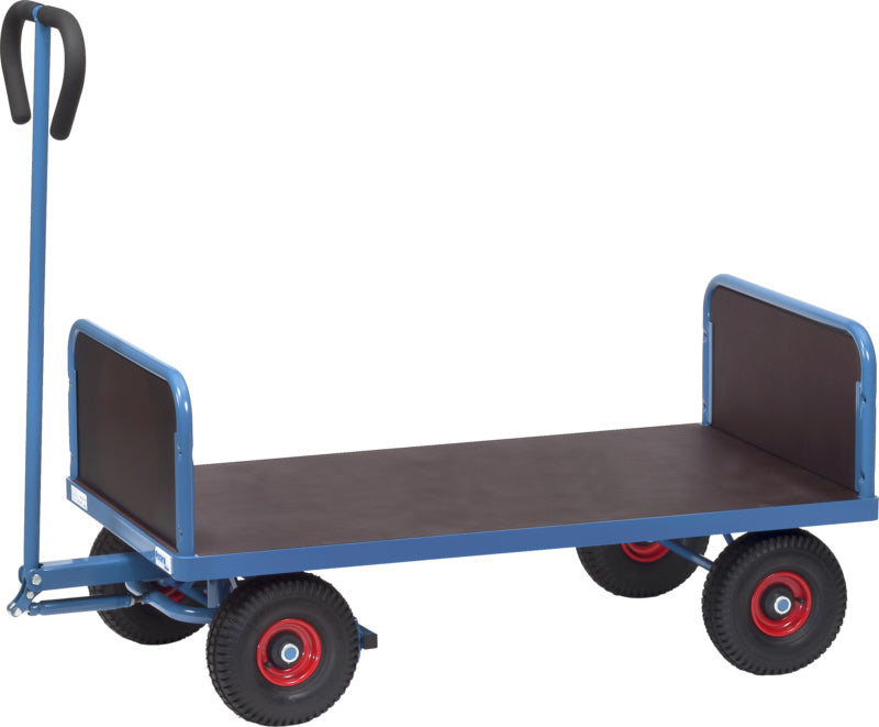 Ruční vozík, 2 osy, se 2 předními stěnami