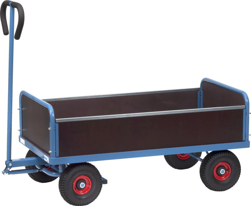 Ruční vozík, 2 osy, se 4 stěnami