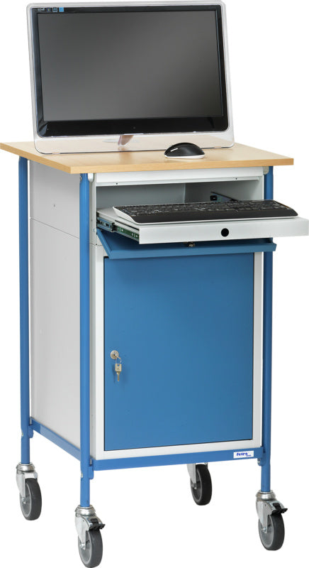 Pult na kolečkách s 1 dřevěnou ložnou plochou