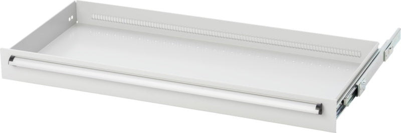 Zásuvka, šířka 900 mm, s různou výškou čela