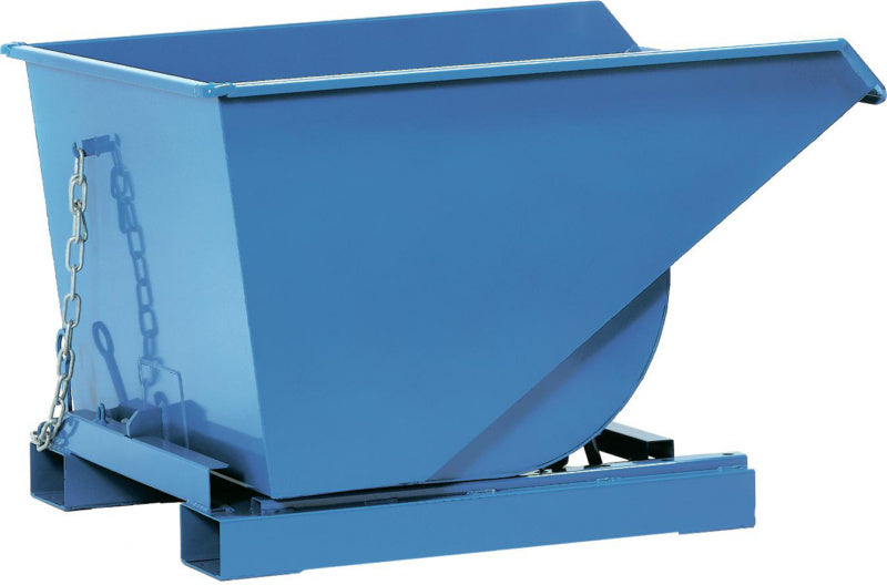 Vyklápěcí nádoby na kovové piliny, vyklápění z místa obsluhy vysokozdvižného vozíku - s odvíjecím mechanismem