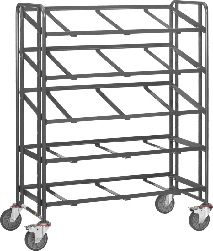 ESD patrový vozík s pěti otevřenými ložnými plochami, nosnost 300 kg