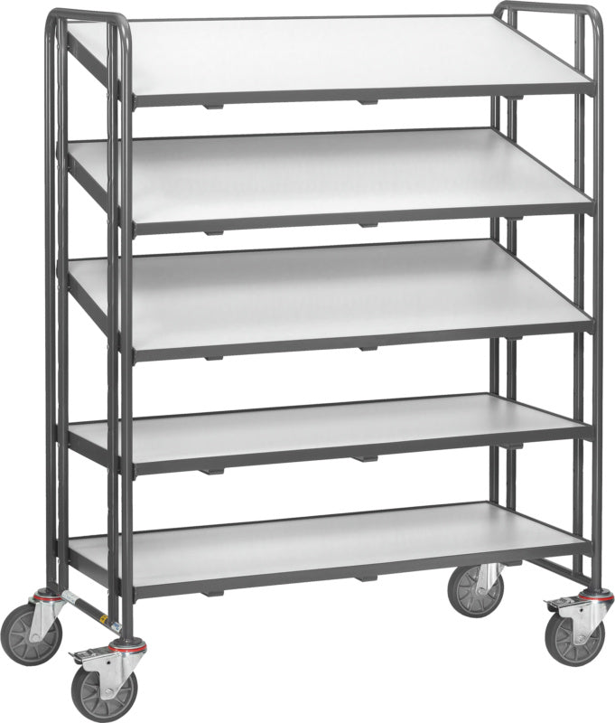 ESD patrový vozík s pěti ložnými plochami, nosnost 300 kg