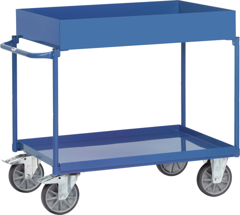 Stolový vozík s 1 hlubokou plechovou vanou