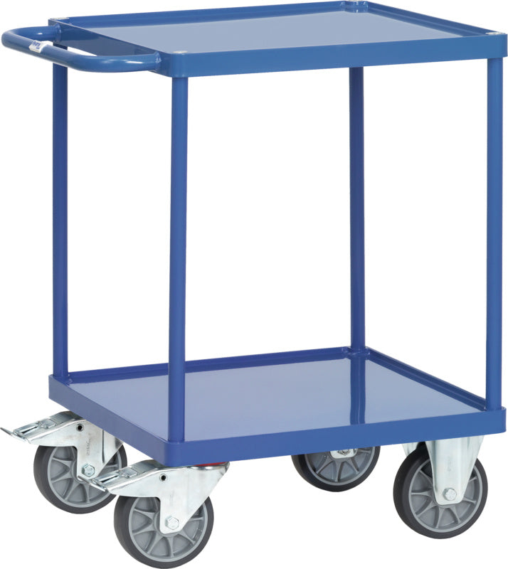 Stolový vozík se 2 vanami z ocelového plechu