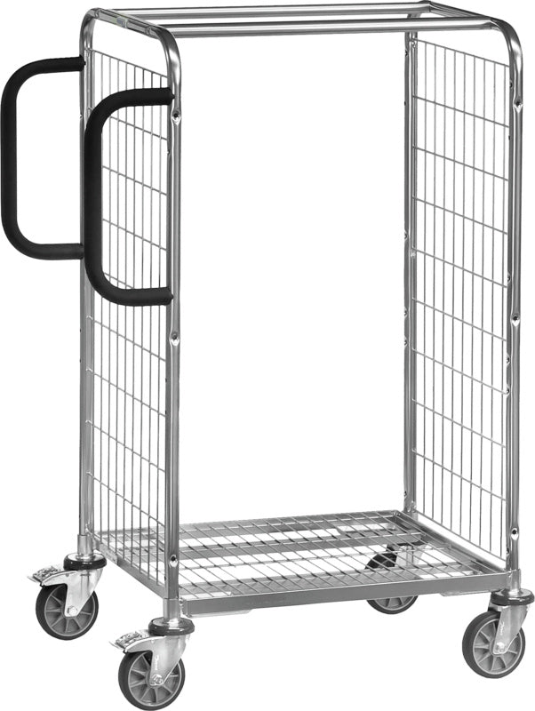 Základní modul patrového vozíku s drátěnou mřížkou, pozinkovaný