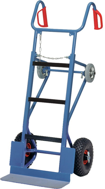 Rudl na spotřebiče s opěrnými kolečky a pneumatikami