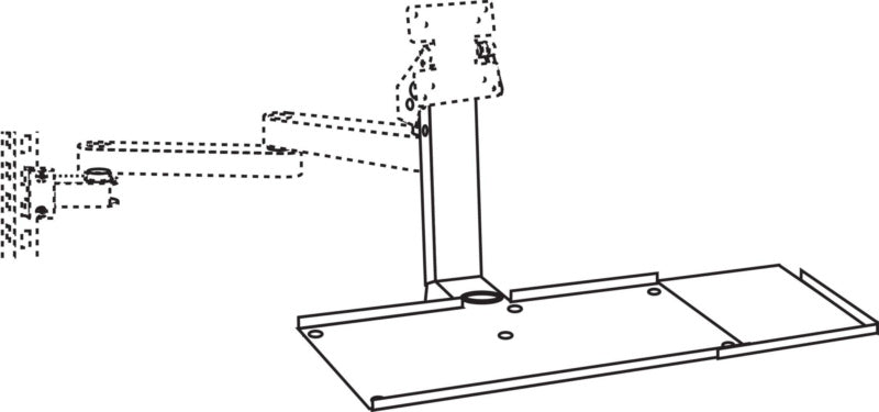 Police na klávesnici pro výklopné rameno č. 50202 252