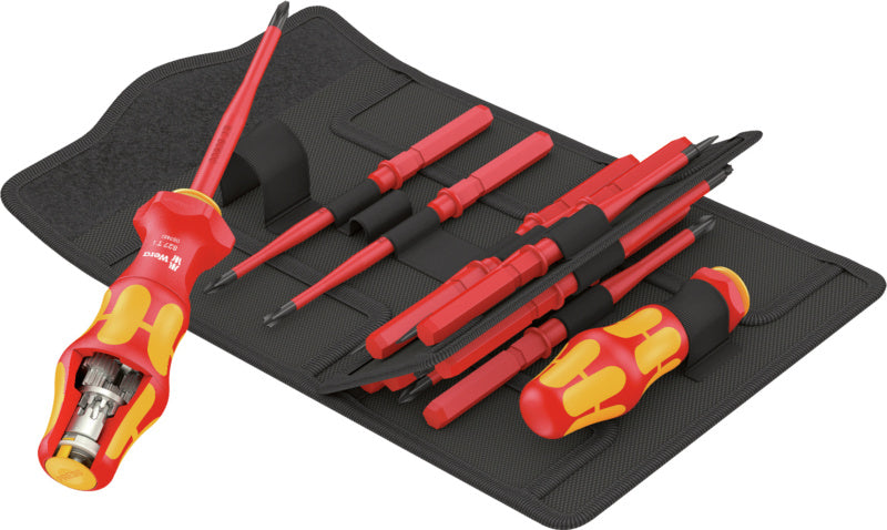 Ruční držák bitů VDE Kraftform Turbo s přímým upnutím výměnných čepelí WERA VDE