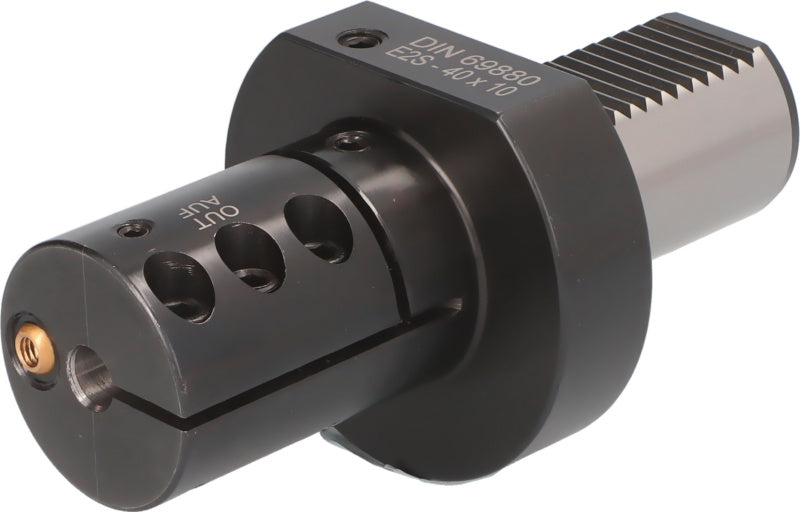 Drážkovaný držák tyče, tvar E2