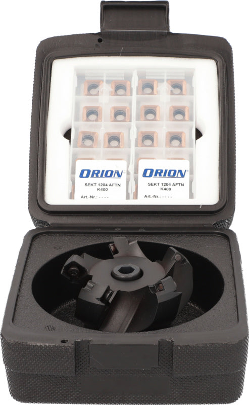 Sada čelních fréz s vrtáním 45° prům. 63 mm