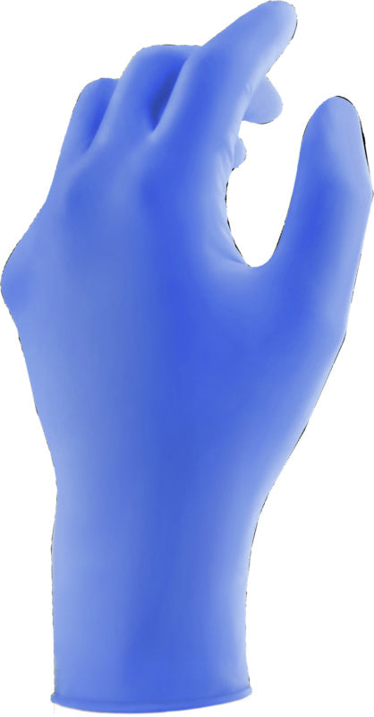 modré nitrilové jednorázové rukavice