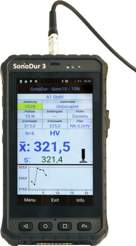 Mobilní tvrdoměr UCI SonoDur3