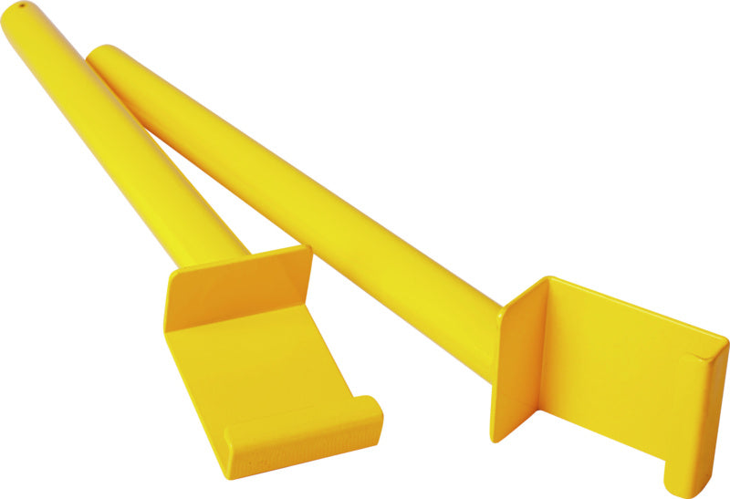 Montážní pomůcka pro ochranu regálů před nárazy