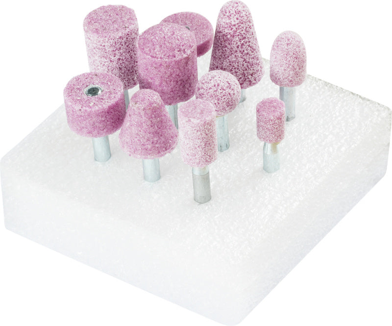 Sada brusných nástrojů s ocelovou hranou, tvrdost O