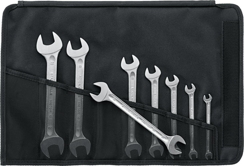 Otevřený oboustranný klíč, sada 8 ks