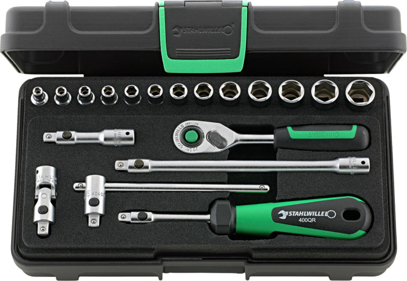 Nástrčný klíč, sada 19 ks