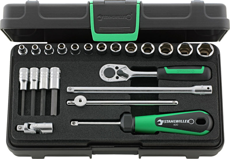 Nástrčný klíč, sada 22 ks