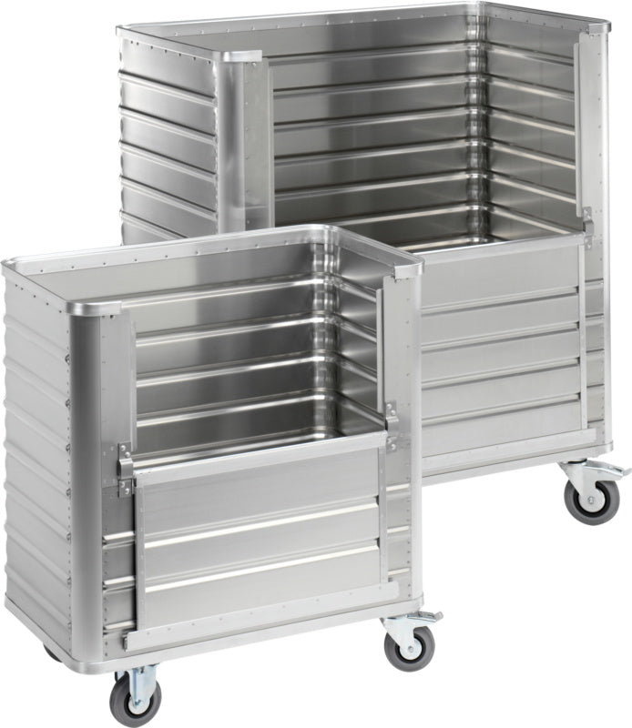 Hliníkový skříňový vozík se shrnovací bočnicí