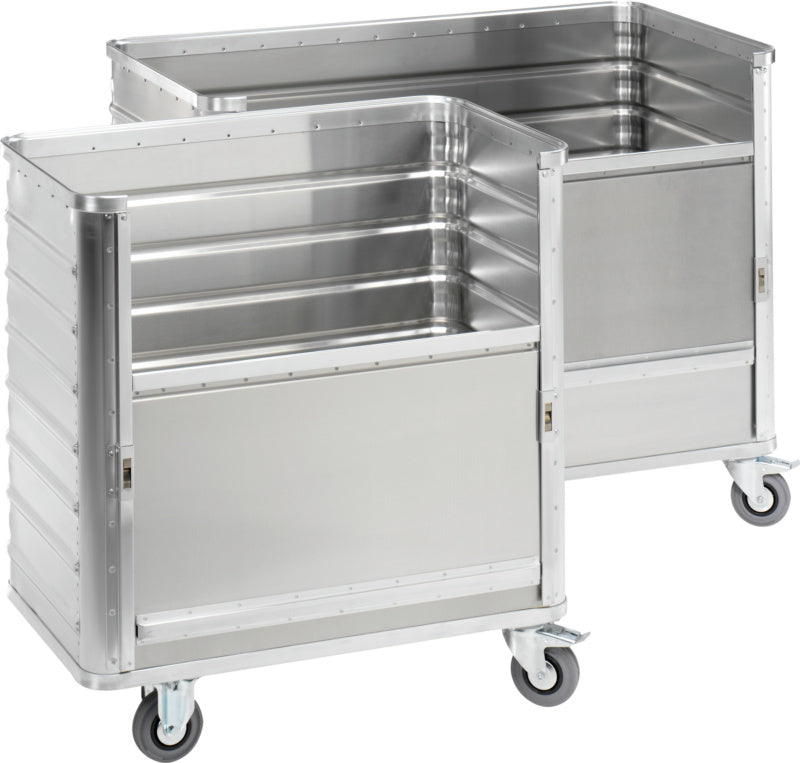 Hliníkový skříňový vozík se spouštěcí bočnicí